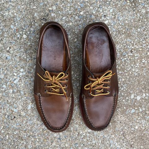 View photo of Rancourt & Co. Classic Ranger-Moc in Horween Natural Chromexcel