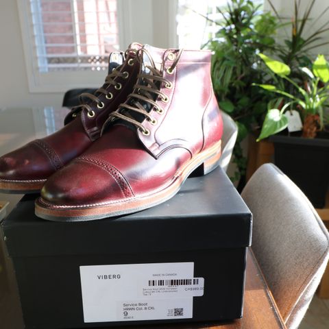 View photo of Viberg Service Boot BCT in Horween Color 8 Chromexcel