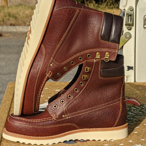 Grant Stone Field Boot in Seidel Walnut Bison