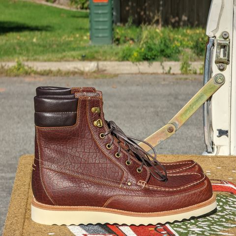 Grant Stone Field Boot in Seidel Walnut Bison