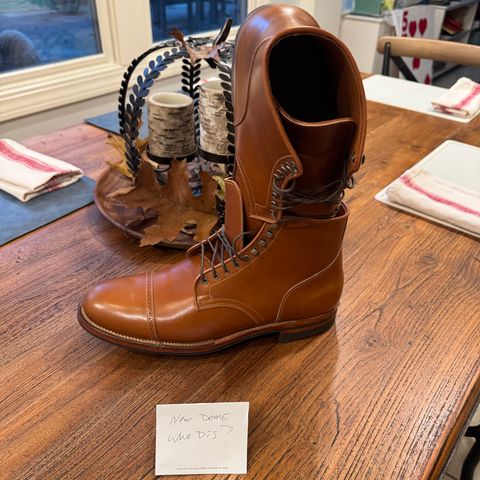 Viberg Service Boot in Annonay Tan French Vocalou