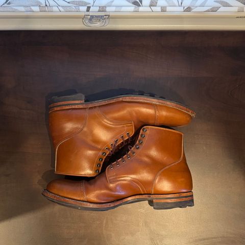 Viberg Service Boot in Annonay Tan French Vocalou