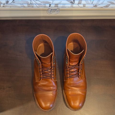 Viberg Service Boot in Annonay Tan French Vocalou