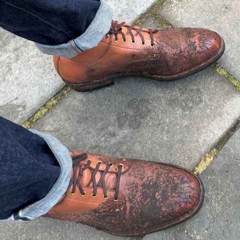 Iron Boots Type 1 in Maryam Light Brown Washed Horsehide