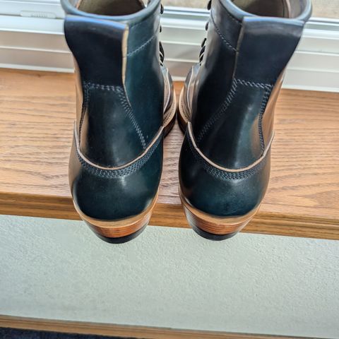 Renav Monkey Boot in Horween Intense Blue Shell Cordovan