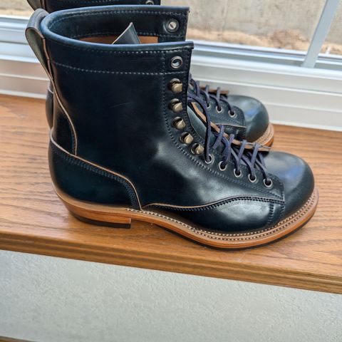 Renav Monkey Boot in Horween Intense Blue Shell Cordovan
