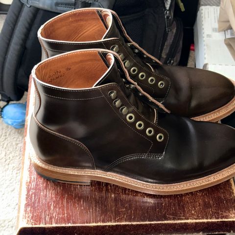 Grant Stone Diesel Boot in Horween Maduro Shell Cordovan