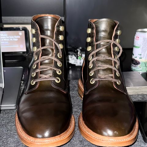 Grant Stone Diesel Boot in Horween Maduro Shell Cordovan