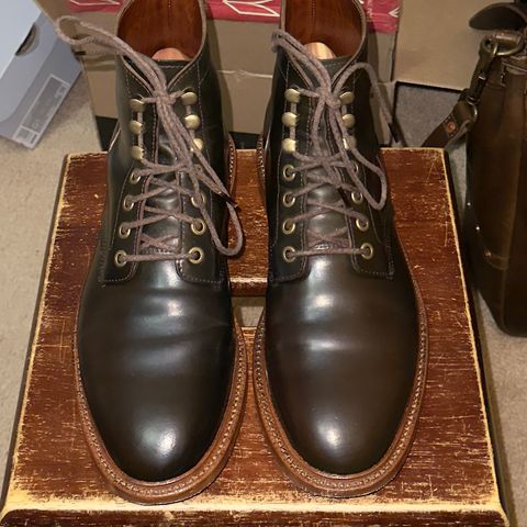 Grant Stone Diesel Boot in Horween Maduro Shell Cordovan