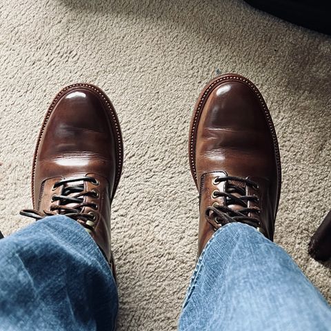 View photo of Grant Stone Diesel Boot in Horween Dune Chromexcel