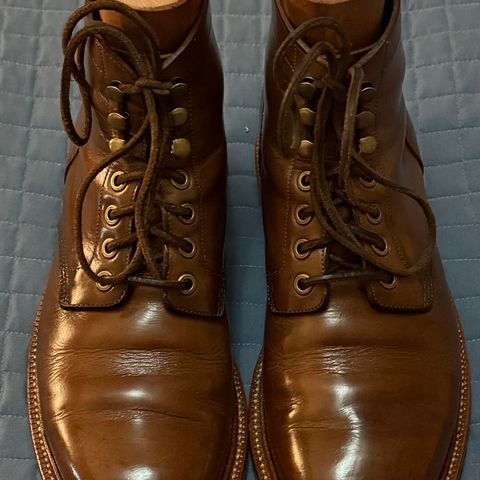 View photo of Grant Stone Diesel Boot in Horween Dune Chromexcel