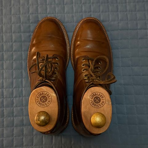 View photo of Grant Stone Diesel Boot in Horween Dune Chromexcel