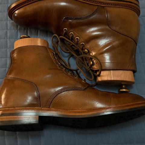 View photo of Grant Stone Diesel Boot in Horween Dune Chromexcel