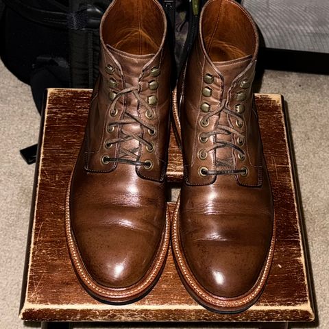 Grant Stone Diesel Boot in Horween Dune Chromexcel