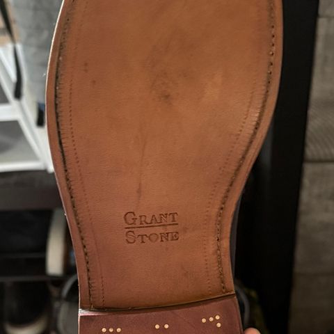 View photo of Grant Stone Traveler Loafer in C.F. Stead Navy Janus Calf Suede