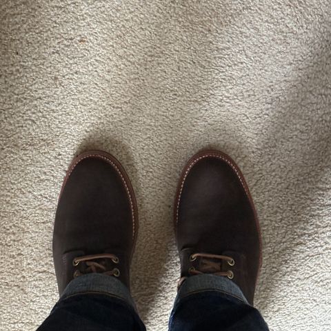 Search result thumbnail of Grant Stone Diesel Boot in C.F. Stead Loden Janus Calf Suede