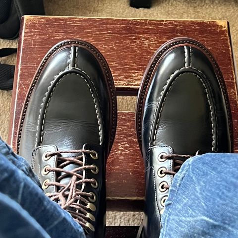 View photo of Grant Stone Ottawa Boot in Horween Black Chromexcel