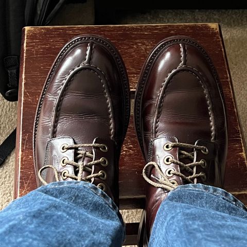 View photo of Grant Stone Ottawa Boot in Horween Crimson Chromexcel