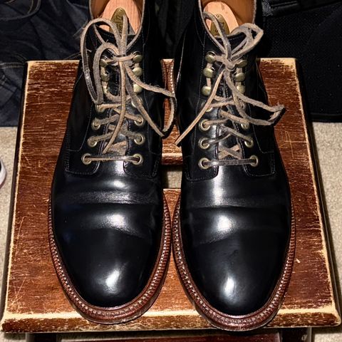 Grant Stone Diesel Boot in Horween Black Chromexcel