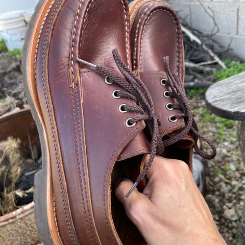 Russell Moccasin Fishing Oxford in Seidel British Tan Double Shot