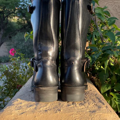 View photo of Attractions BILTBUCK Engineer Boots in Black Italian Horsebutt