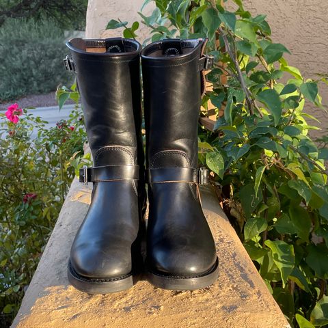 View photo of Attractions BILTBUCK Engineer Boots in Black Italian Horsebutt