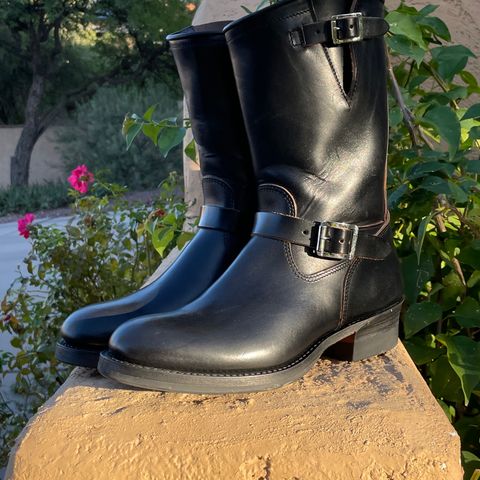 View photo of Attractions BILTBUCK Engineer Boots in Black Italian Horsebutt