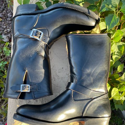 View photo of Attractions BILTBUCK Engineer Boots in Black Italian Horsebutt