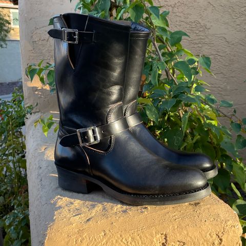 View photo of Attractions BILTBUCK Engineer Boots in Black Italian Horsebutt