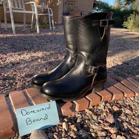 View photo of Attractions BILTBUCK Engineer Boots in Black Italian Horsebutt