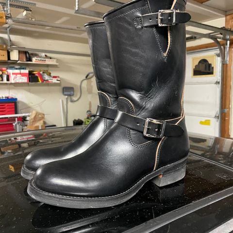 View photo of Attractions BILTBUCK Engineer Boots in Black Italian Horsebutt