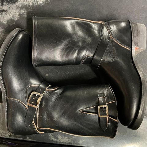 View photo of Attractions BILTBUCK Engineer Boots in Black Italian Horsebutt