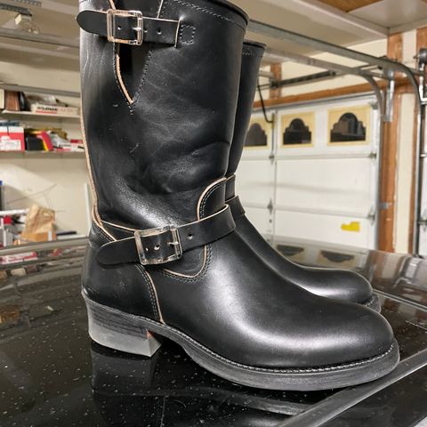 View photo of Attractions BILTBUCK Engineer Boots in Black Italian Horsebutt