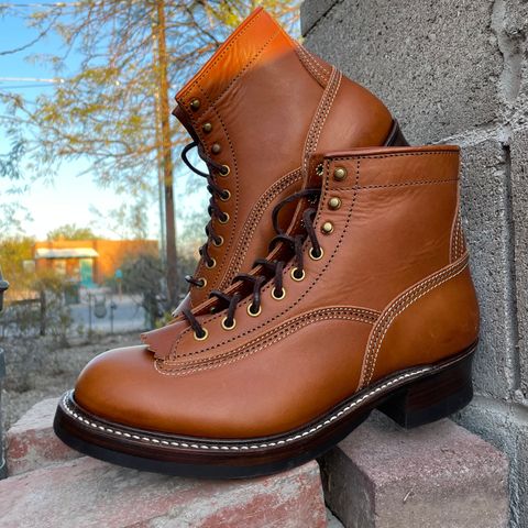 John Lofgren Donkey Puncher Boots in Badalassi Carlo Cognac Minerva