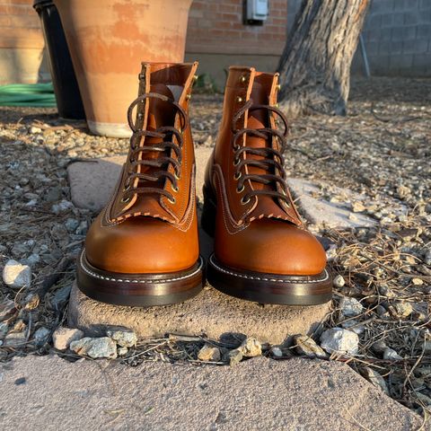 John Lofgren Donkey Puncher Boots in Badalassi Carlo Cognac Minerva
