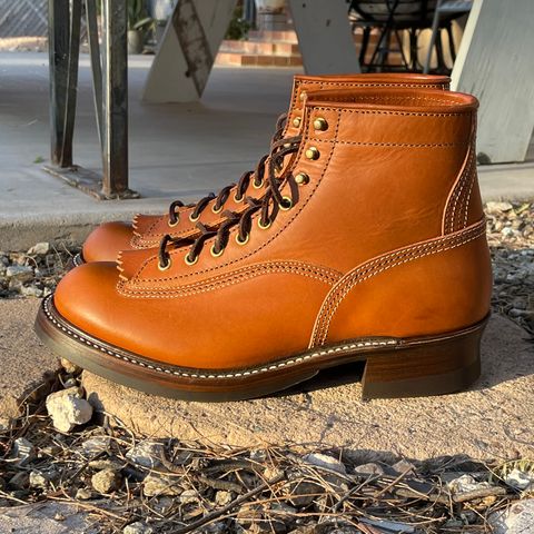 John Lofgren Donkey Puncher Boots in Badalassi Carlo Cognac Minerva