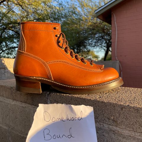 John Lofgren Donkey Puncher Boots in Badalassi Carlo Cognac Minerva