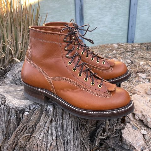 John Lofgren Donkey Puncher Boots in Badalassi Carlo Cognac Minerva