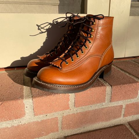 John Lofgren Donkey Puncher Boots in Badalassi Carlo Cognac Minerva