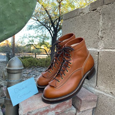 John Lofgren Donkey Puncher Boots in Badalassi Carlo Cognac Minerva