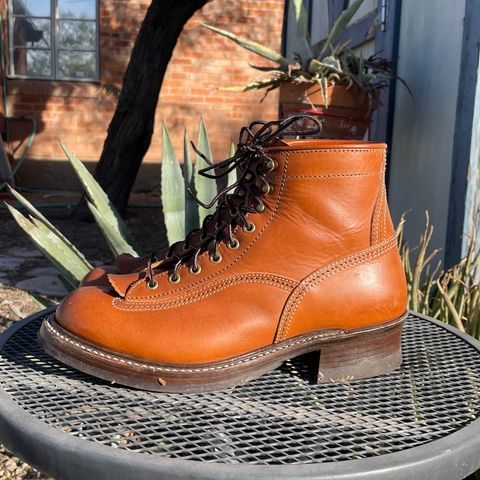 John Lofgren Donkey Puncher Boots in Badalassi Carlo Cognac Minerva