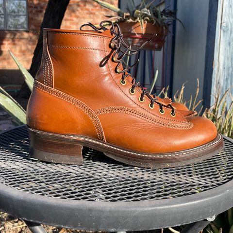 John Lofgren Donkey Puncher Boots in Badalassi Carlo Cognac Minerva