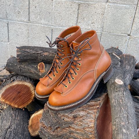 John Lofgren Donkey Puncher Boots in Badalassi Carlo Cognac Minerva