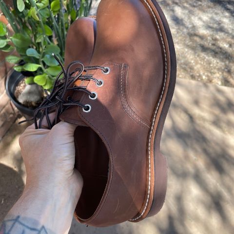 Red Wing Foreman Oxford in S.B. Foot Amber Harness