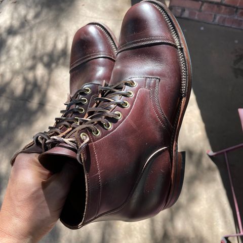 View photo of Viberg Service Boot in Horween Brown Chromexcel