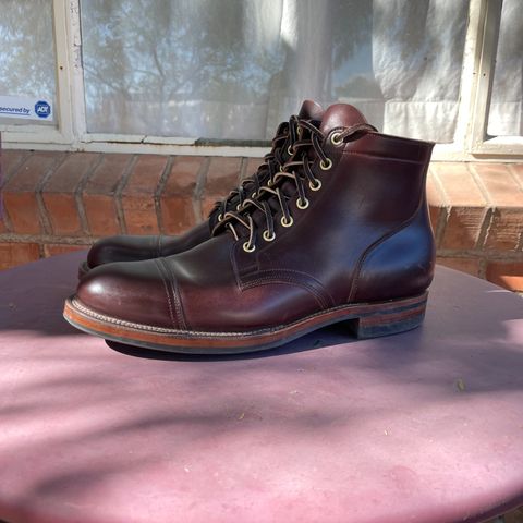 View photo of Viberg Service Boot in Horween Brown Chromexcel