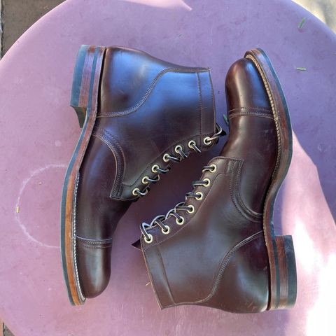 View photo of Viberg Service Boot in Horween Brown Chromexcel