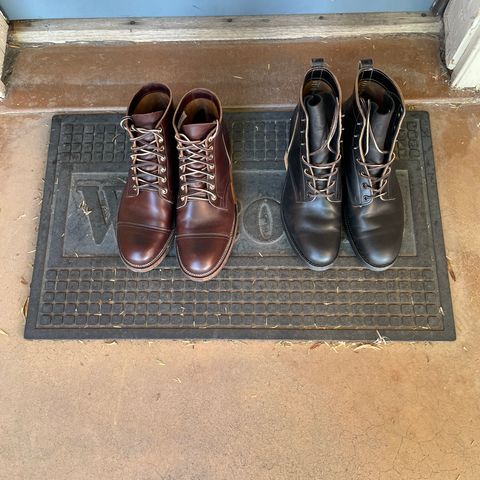 View photo of Viberg Service Boot in Horween Brown Chromexcel