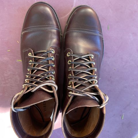 View photo of Viberg Service Boot in Horween Brown Chromexcel