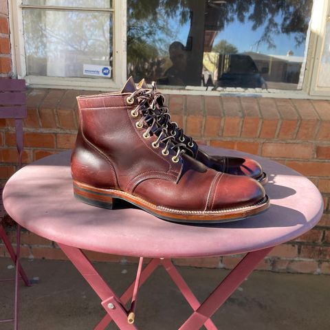 View photo of Viberg Service Boot in Horween Brown Chromexcel